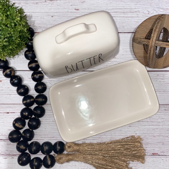 RAE DUNN | “BUTTER” SALT”PEPPER” Set - Picture 3 of 6